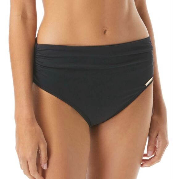 Vince Camuto Black Convertible High Waist Bikini Bottom S NWT - Picture 1 of 5